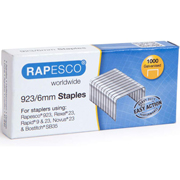 RAPESCO GRAPAS 923/ 6mm 2-25H 1.000-PACK 1235